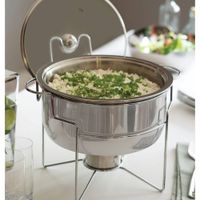 Rechaud baño maría de acero inoxidable de 7 l con hornalla - MEGA IMPORT