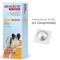 Bravecto 1m Triple X1 Comprimido (2,5–5 Kg)