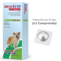 Bravecto 1m Triple X1 Comprimido (10-20kg)