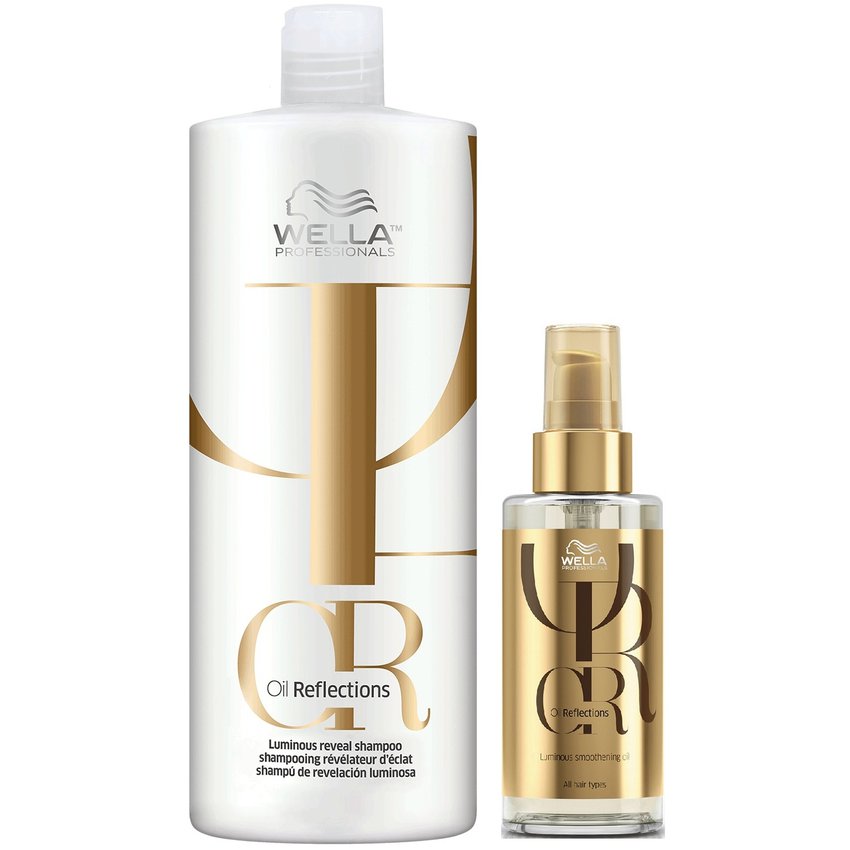 Shampoo 1000ml + Aceite 100ml Wella Oil Reflections