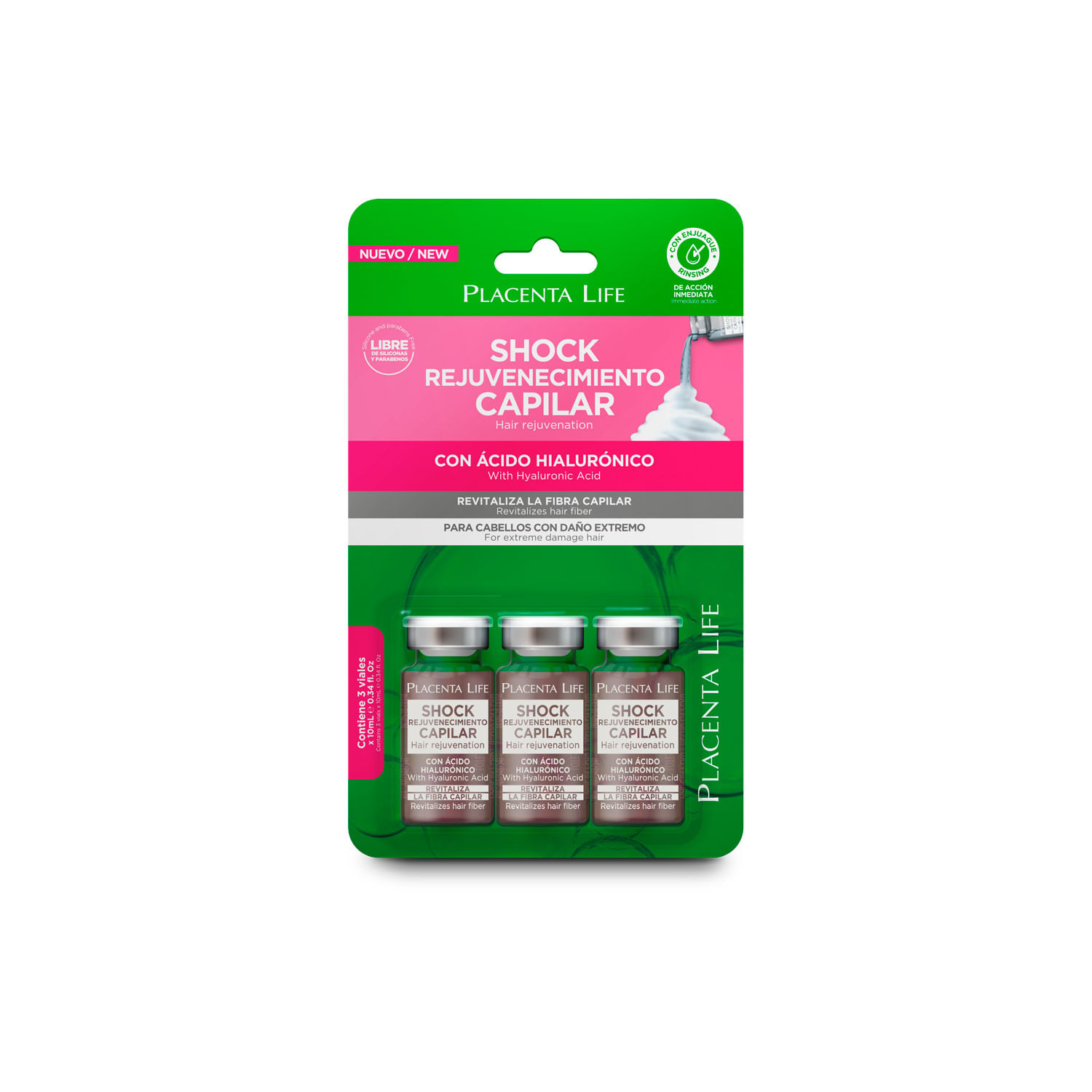 Shock Rejuvenecimiento ácido hialurónico de 10 ml blíster x 3 unids