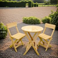 Comedor plegable juego comedor para terraza en madera pino
