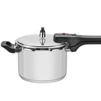 Olla a Presión Tramontina Brava en Acero Inoxidable con Fondo Triple 22 cm 6 L -  MEGA IMPORT