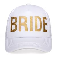 Gorra estilo trucker para la novia despedida de soltera bride dorado