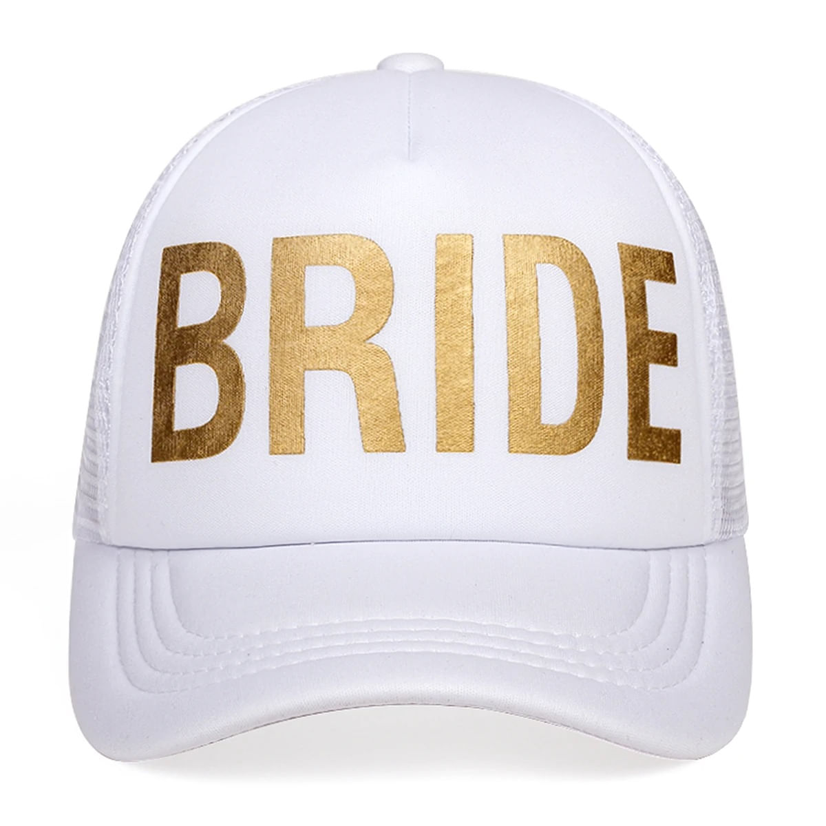Gorra estilo trucker para la novia despedida de soltera bride dorado