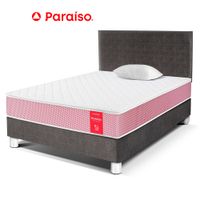 Cama Classic Medallón Ergo Acero 1.5 Plazas + Cabecera