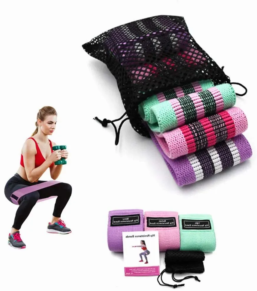 Bandas Elásticas Tela 3 Ligas Poliéster A1 Calidad Gluteos