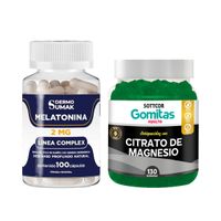 Melatonina 2mg 100 Cap Dermo Sumak + Gomitas Magnesio Sottcor