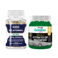 Melatonina 10mg 100 Cap Dermo Sumak + Gomitas Magnesio Sottcor
