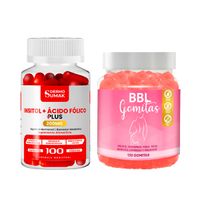 Inositol Acido Folico 200mg 100 Cap Dermo Sumak + Gomitas Aguaje BBL