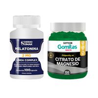 Melatonina Complex 2mg 100 Cap Dermo Sumak + Gomitas Magnesio Sottcor