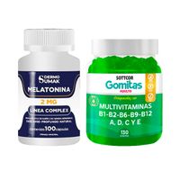 Melatonina Complex 2mg 100 Cap Dermo Sumak + Gomitas Multivitaminas adulto