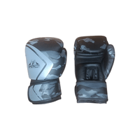 Guante De Boxeo 14 Onzas Box Amenazzy Importado Calidad Gris