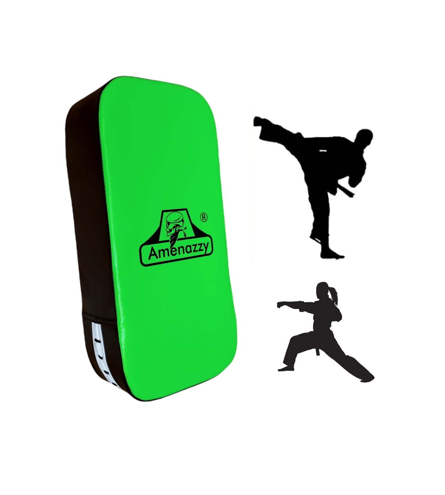 1 Pad Escudo De Poder Muay Thai Boxeo Karate Mma Verde