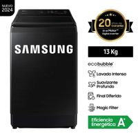 Samsung Lavadora Ecobubble 13KG WA13CG5441BVPE Negro