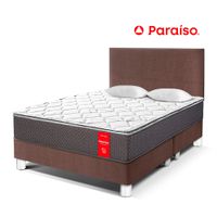 Juego de Dormitorio Paraíso Super Star Queen Chocolate + 2 almohadas + protector