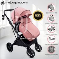 Coche Cuna Moisés de Lujo «OSLO» Rosa