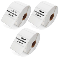 Etiqueta Termica Adhesiva 3x2cm Pack 3 Rollos