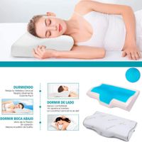 Almohada Ortopédica con Gel Viscoelástica Mejora la Postura Alivia Dolor Cervical talla L