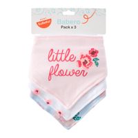 Babero Bandana X3 Flores BABY EUREKA