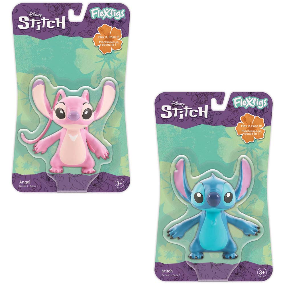 Stitch Figura Goma 10 cm 1Un DISNEY (Modelos Aleatorios)