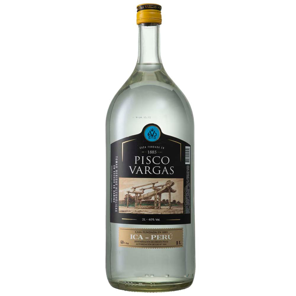 Pisco Puro VARGAS Botella 2L