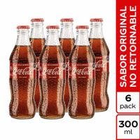 Gaseosa COCA COLA Botella 300ml Paquete 6un