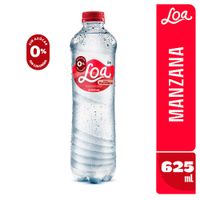 Agua LOA Gasificada Sabor a Manzana Botella 625ml