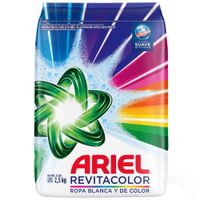Detergente en Polvo ARIEL Revitacolor para Ropa de Color Bolsa 2.5Kg