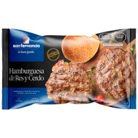 Hamburguesa de Res y Cerdo SAN FERNANDO Bolsa 4un