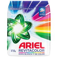 Detergente en Polvo ARIEL Revitacolor para Ropa Blanca y de Color Bolsa 720g
