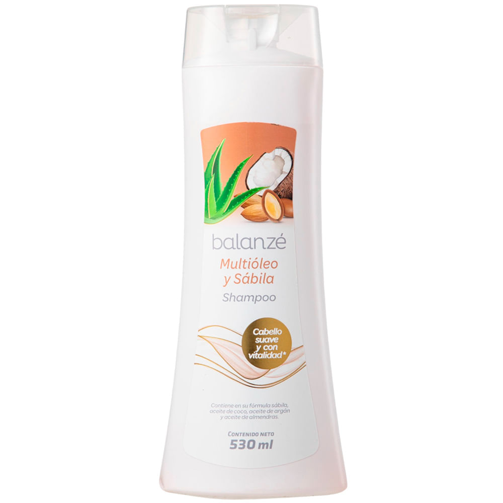 Shampoo BALANZE Multióleos y Sábila Frasco 530ml