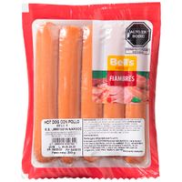 Hot Dog de Pollo BELL'S Paquete 250g