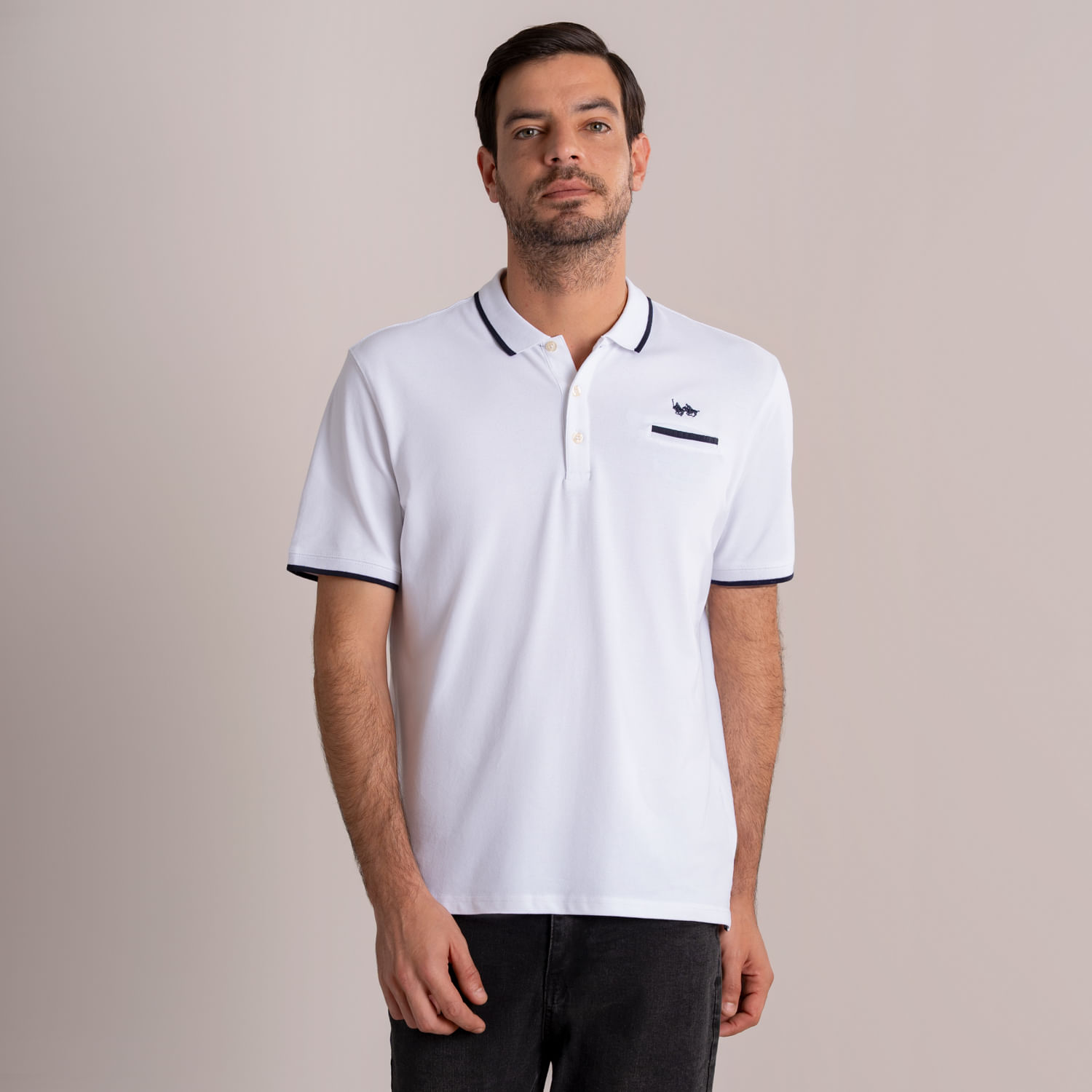 Polo Hombre Bolsillo Blanco The Royal Parks