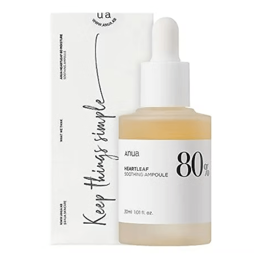 Anua Ampolla Facial Heartleaf 80% Moisture Soothing 30Ml Original Skincare