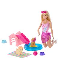 Set De Juego Barbie Fiesta Piscina Con Perritos