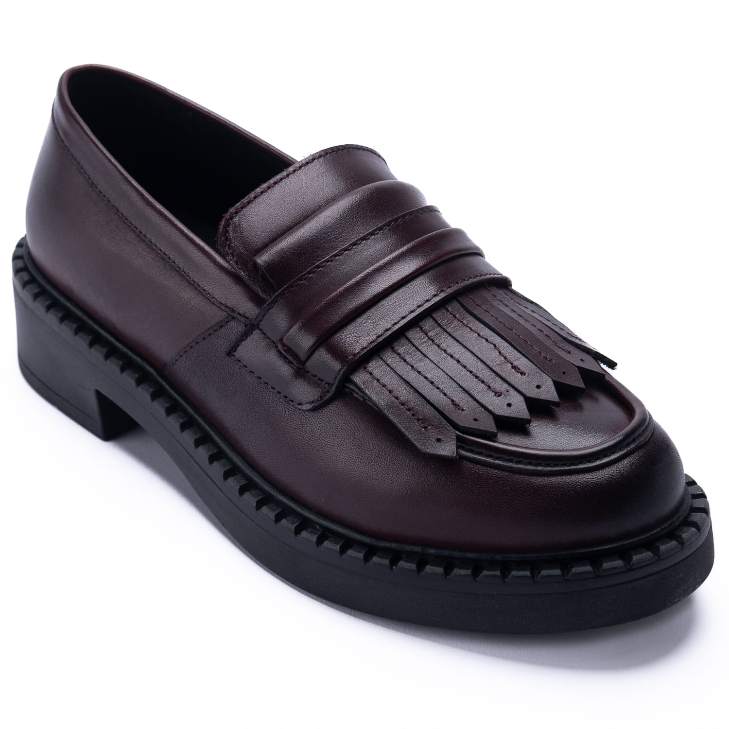 MOCASÍN PARA MUJER CUERO WILLOW BURGUNDY HUSH PUPPIES