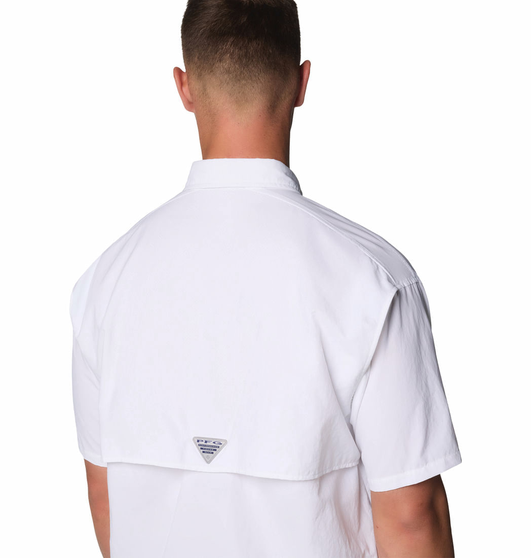 Camisa Para Hombre Manga Corta PFG Bahama™ ll Blanca Columbia