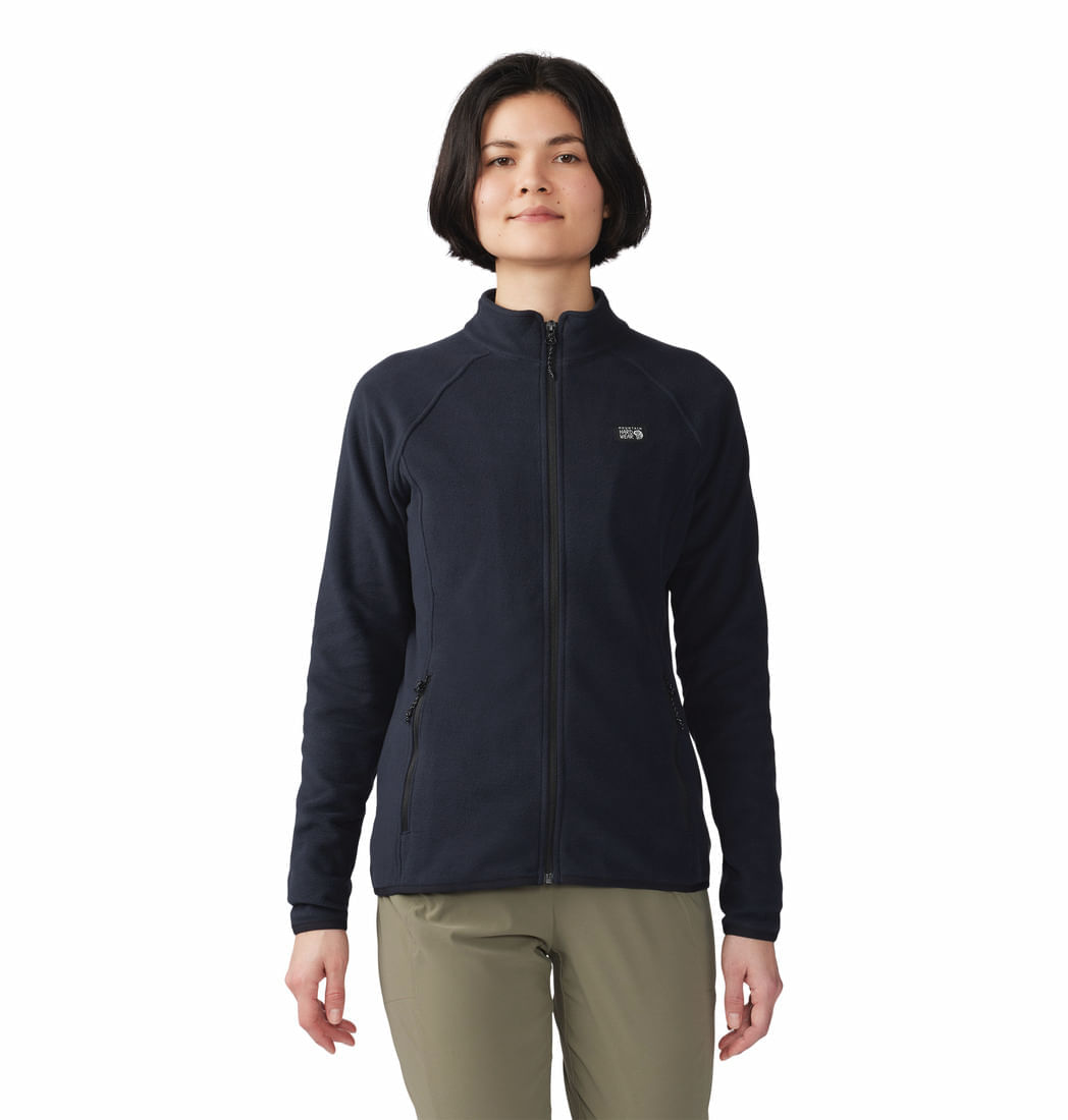 POLAR PARA MUJER CIERRE COMPLETO MICROCHILL™ NEGRO MOUNTAIN HARDWEAR