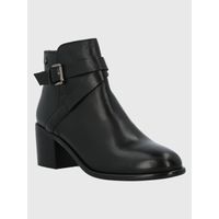 BOTÍN PARA MUJER CUERO AMANDA NEGRO HUSH PUPPIES