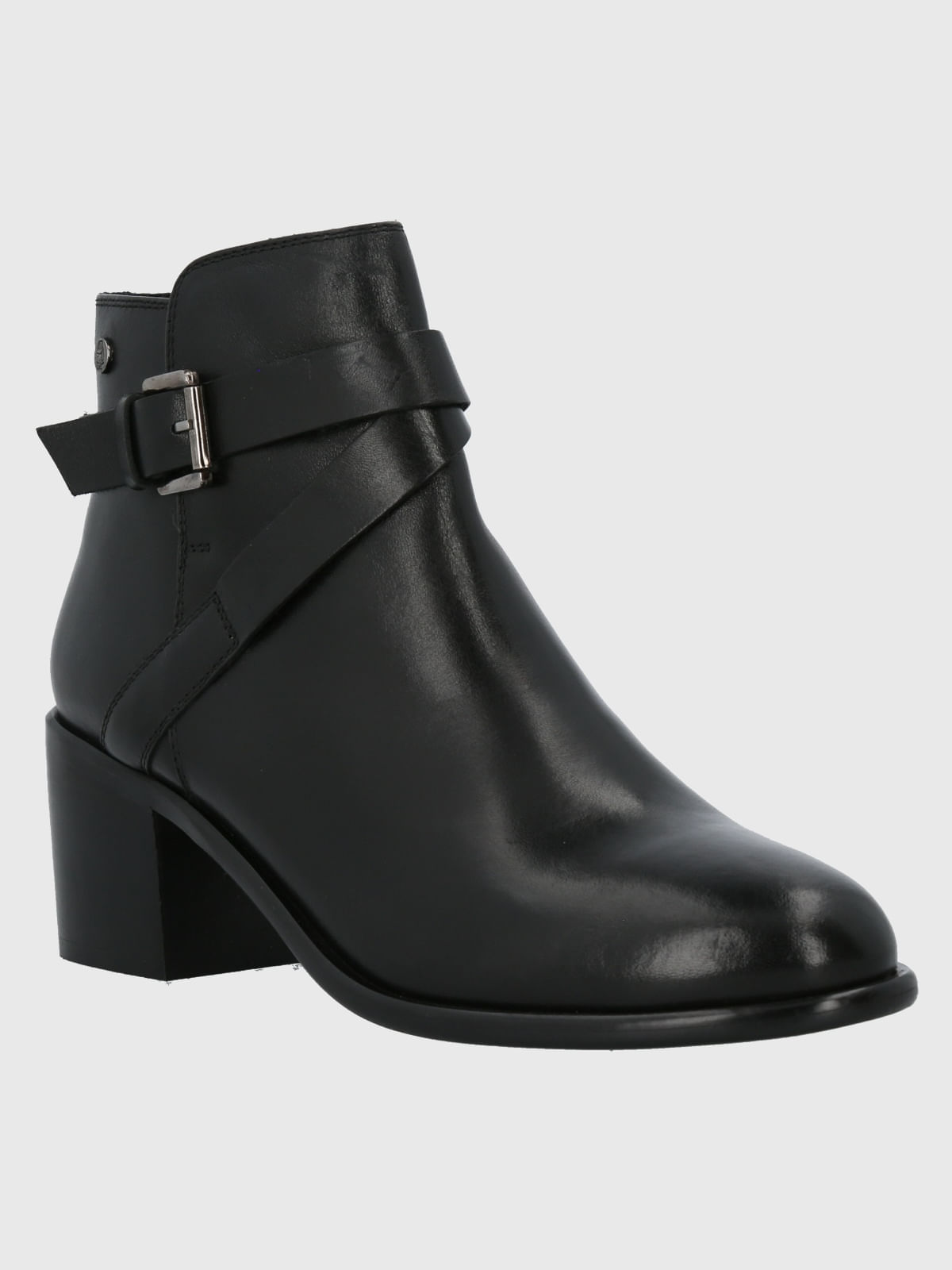 BOTÍN PARA MUJER CUERO AMANDA NEGRO HUSH PUPPIES