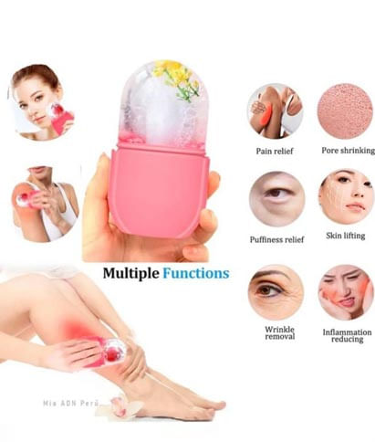 Rodillo de Hielo para Cara y Ojo Masaje Facial Bohaluo Gua Sha