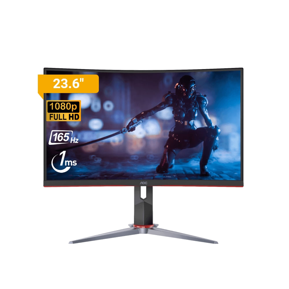 Monitor Gaming AOC C24G2 Curvo 23.6"" FHD VA 165Hz 1Ms