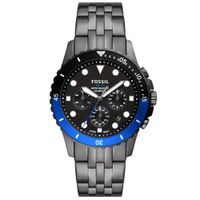 Reloj Fossil FB-01 FS5835 Para Hombre Fecha Cronometro Acero Inoxidable Gunmetal Dial Negro