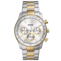 Reloj Fossil Sullivan BQ2693 Multifuncional Para Hombre Acero Inoxidable Dorado Plateado