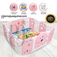 Corral con Alfombra «DOGGY» Rosa