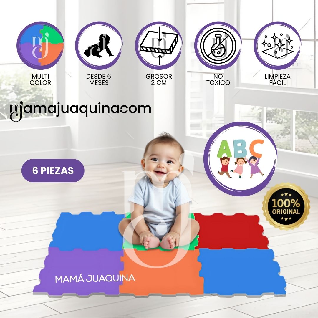 Piso Didáctico «COUSY FLOOR» 2.0cm Multicolor
