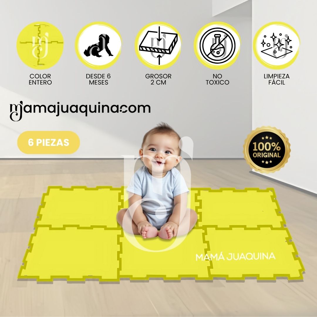 Piso Didáctico «COUSY FLOOR» 2.0cm Amarillo