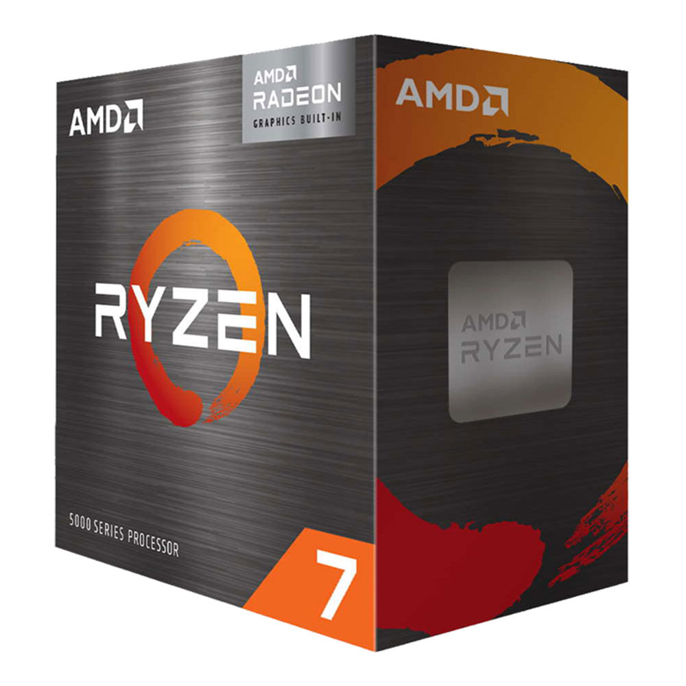 PROCESADOR AMD RYZEN 7 5700G, 3.80 / 4.60GHZ, 16MB L3, 8-CORE, AM4, 7NM, 65W.
