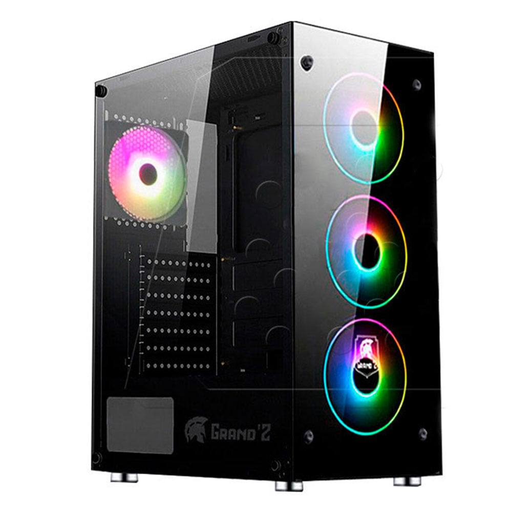 Case Gamer Grandz GZ-205B RGB, USB 3.0, HD Audio